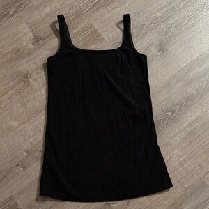 SHEIN Black Square Neck Tank Top